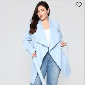 Fashion Nova Tie-front Manhattan Coat